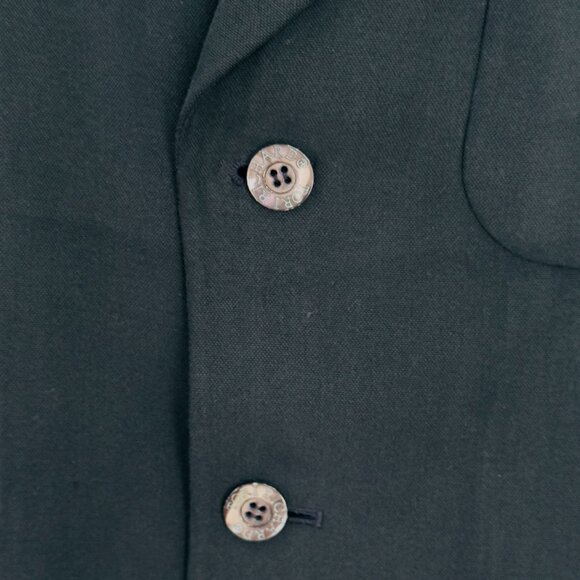 Tori Richard Mens Silk Blazer Jacket Size L Monogram Buttons 3 Button Lined - Picture 4 of 13